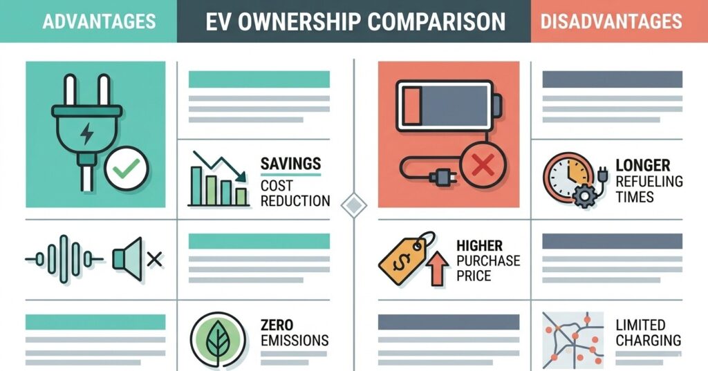 electric vehicle pros and cons comparison